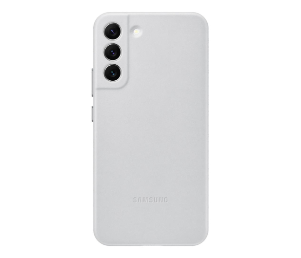 Samsung Leather Cover do Galaxy S22+ szary - 718301 - zdjęcie